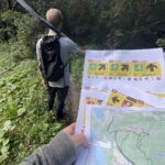 Planung MTB Beschilderung Dachs-Trail und Rettungspunkte begehung beschilderung 1