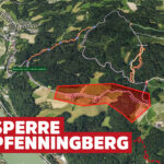 Mittwoch + Donnerstag (23/24.9) Straßensperre am Zufahrtsweg zu den Pfenningberg-Trails sperre-pfenningberg-web