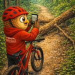 UpperHoot - umgestürzter Baum versperrt Trail